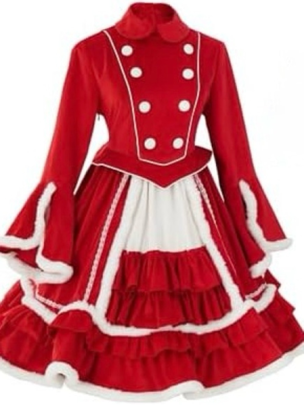 Velvet Women’s Mrs Santa Claus Christmas Halloween Dress Size Large